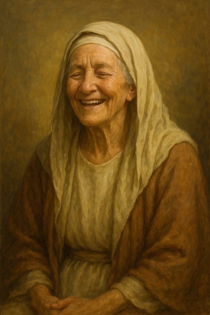 토라포션 5 하예이 사라 믿음으로 승리한 인생을 산 사라의 평안한 모습을 그린 이미지