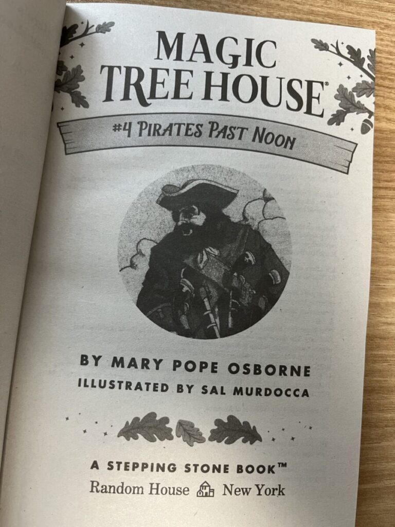 Magic Tree House 4권 본문 일부를 영어 학습 참고용으로 사용한 이미지