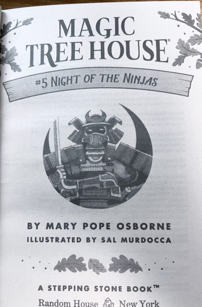 Magic tree house 5권에 주요 등장하는 닌자와 그를 고용하는 영주의 이미지