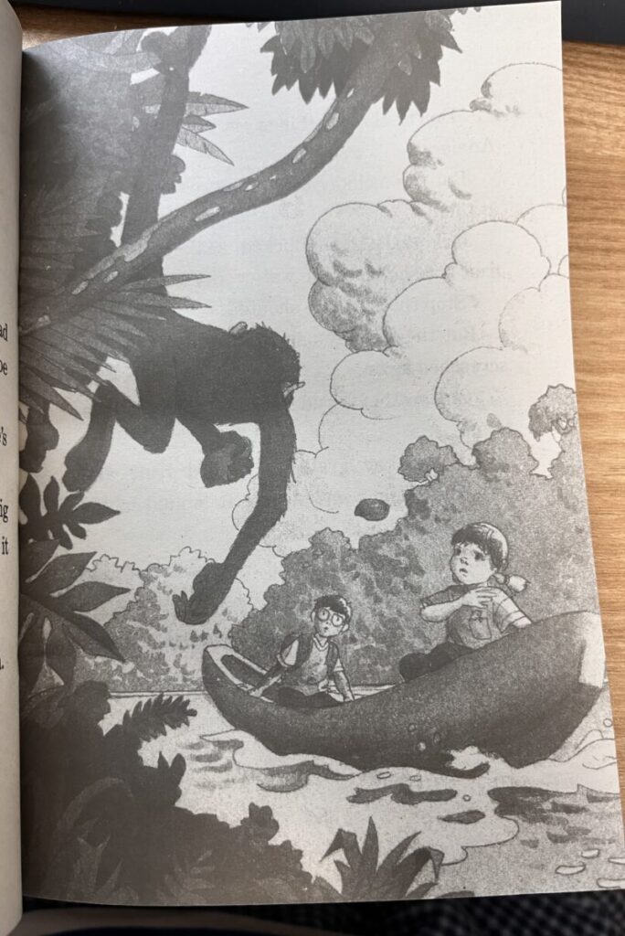 Magic Tree house 6권 열대우림 모험에서 만나게 되는 원숭이 이미지