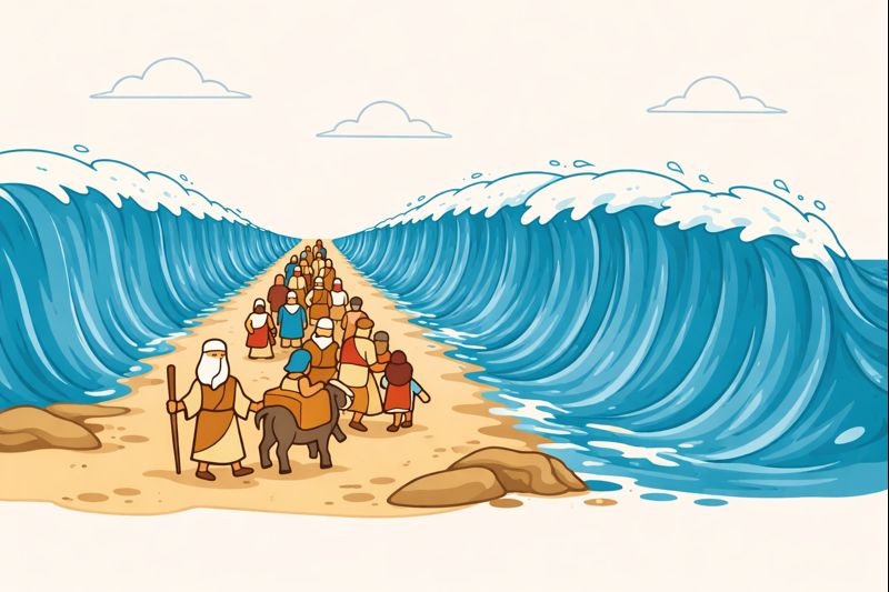 토라포션 16 베살라흐 출애굽기 13~17장의 내용의 이해를 돕는 이미지