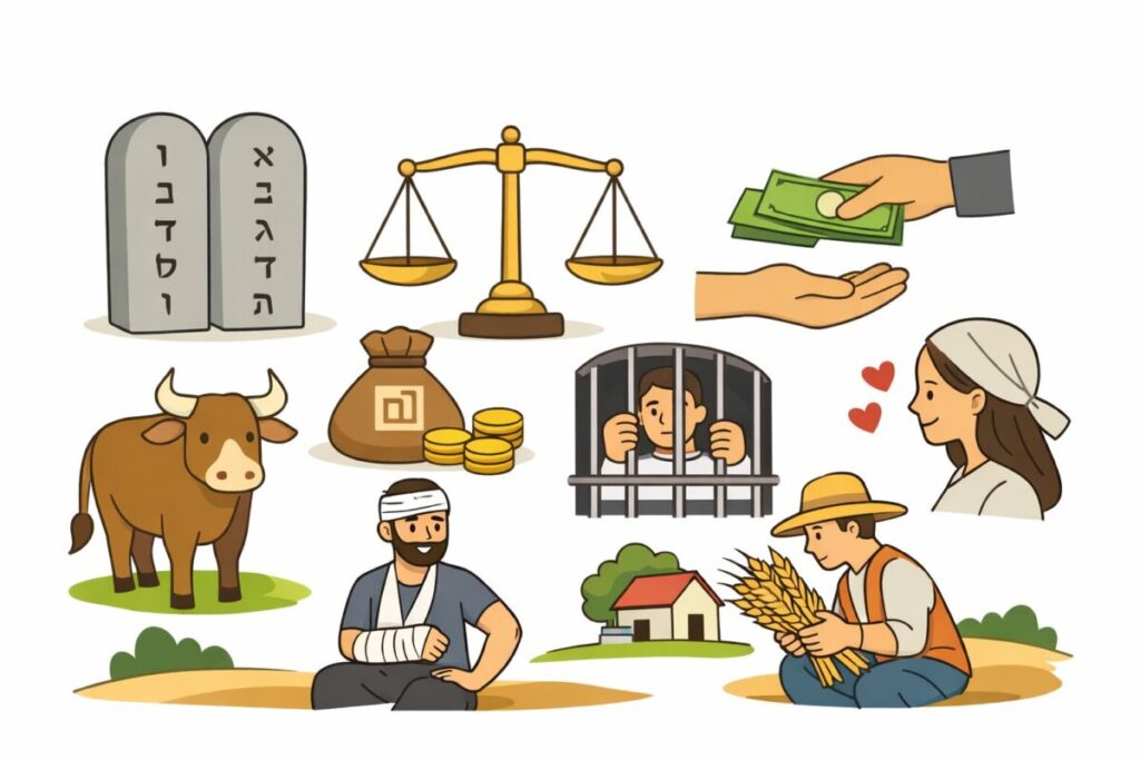 토라포션 18 미쉬파팀의 계명의 내용을 보여주는 이미지