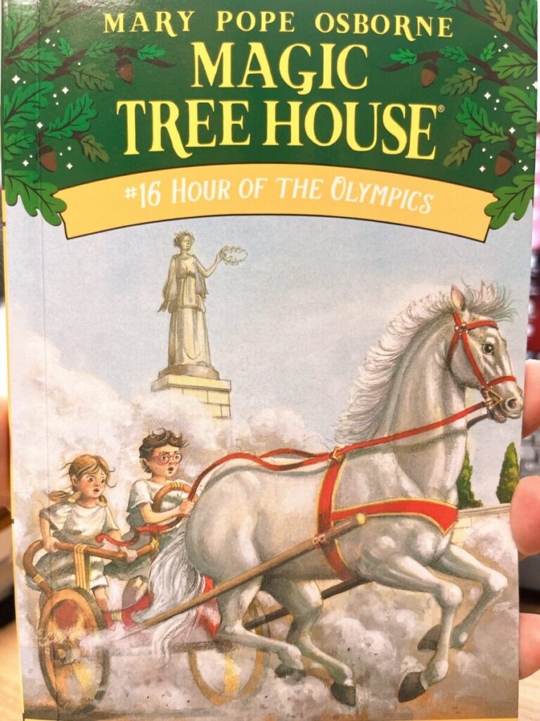 Magic Tree House #16 chapter illustration used as study reference